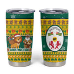 Togo Christmas Tumbler Cup African Santa Lion Drummer Gingerbread - African Pride