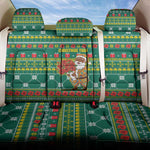 Togo Christmas Back Car Seat Cover African Santa Poinsettia Flower Tree Gifts - African Pride