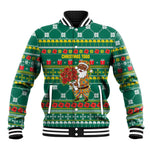 Togo Christmas Baseball Jacket African Santa Poinsettia Flower Tree Gifts - African Pride