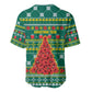Togo Christmas Baseball Jersey African Santa Poinsettia Flower Tree Gifts - African Pride