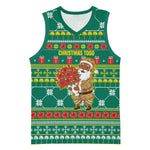 Togo Christmas Basketball Jersey African Santa Poinsettia Flower Tree Gifts - African Pride