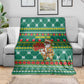 Togo Christmas Blanket African Santa Poinsettia Flower Tree Gifts - African Pride