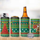 Togo Christmas 4 in 1 Can Cooler Tumbler African Santa Poinsettia Flower Tree Gifts - African Pride