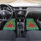 Togo Christmas Car Mats African Santa Poinsettia Flower Tree Gifts - African Pride