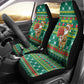 Togo Christmas Car Seat Cover African Santa Poinsettia Flower Tree Gifts - African Pride