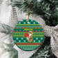 Togo Christmas Ceramic Ornament African Santa Poinsettia Flower Tree Gifts - African Pride