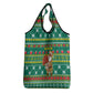 Togo Christmas Grocery Bag African Santa Poinsettia Flower Tree Gifts - African Pride
