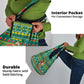 Togo Christmas Grocery Bag African Santa Poinsettia Flower Tree Gifts - African Pride