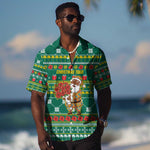 Togo Christmas Hawaiian Shirt African Santa Poinsettia Flower Tree Gifts - African Pride