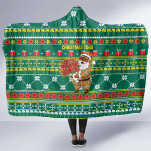 Togo Christmas Hooded Blanket African Santa Poinsettia Flower Tree Gifts - African Pride