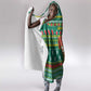 Togo Christmas Hooded Blanket African Santa Poinsettia Flower Tree Gifts - African Pride