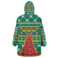 Togo Christmas Kid Wearable Blanket Hoodie African Santa Poinsettia Flower Tree Gifts - African Pride