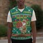 Togo Christmas Knitted V-Neck Vest African Santa Poinsettia Flower Tree Gifts - African Pride