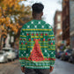 Togo Christmas Long Sleeve Shirt African Santa Poinsettia Flower Tree Gifts - African Pride