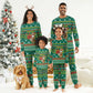 Togo Christmas Pajama Set African Santa Poinsettia Flower Tree Gifts - African Pride