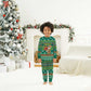 Togo Christmas Pajama Set African Santa Poinsettia Flower Tree Gifts - African Pride