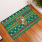 Togo Christmas Rubber Doormat African Santa Poinsettia Flower Tree Gifts - African Pride