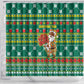 Togo Christmas Shower Curtain African Santa Poinsettia Flower Tree Gifts - African Pride