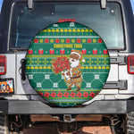 Togo Christmas Spare Tire Cover African Santa Poinsettia Flower Tree Gifts - African Pride