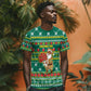 Togo Christmas T shirt African Santa Poinsettia Flower Tree Gifts - African Pride