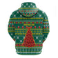 Togo Christmas Zip Hoodie African Santa Poinsettia Flower Tree Gifts - African Pride
