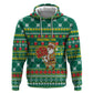 Togo Christmas Zip Hoodie African Santa Poinsettia Flower Tree Gifts - African Pride