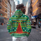 Togo Christmas Zip Hoodie African Santa Poinsettia Flower Tree Gifts - African Pride