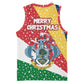 Seychelles Christmas Basketball Jersey Flag Colors Tropical Bird Motif and National Coat of Arms - African Pride