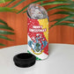 Seychelles Christmas 4 in 1 Can Cooler Tumbler Flag Colors Tropical Bird Motif and National Coat of Arms - African Pride