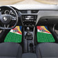 Seychelles Christmas Car Mats Flag Colors Tropical Bird Motif and National Coat of Arms - African Pride