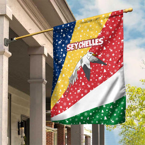 Seychelles Christmas Garden Flag Flag Colors Tropical Bird Motif and National Coat of Arms - African Pride