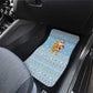 Seychelles Christmas Car Mats Ocean Blue Marlin Fish Artwork and Surfing Santa Motif - African Pride