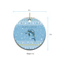 Seychelles Christmas Ceramic Ornament Ocean Blue Marlin Fish Artwork and Surfing Santa Motif - African Pride