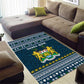 Sierra Leone Christmas Area Rug Ornamental Coat of Arms and Festive Motif - African Pride