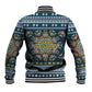Sierra Leone Christmas Baseball Jacket Ornamental Coat of Arms and Festive Motif - African Pride