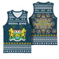 Sierra Leone Christmas Basketball Jersey Ornamental Coat of Arms and Festive Motif - African Pride