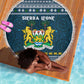 Sierra Leone Christmas Beach Blanket Ornamental Coat of Arms and Festive Motif - African Pride