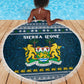 Sierra Leone Christmas Beach Blanket Ornamental Coat of Arms and Festive Motif - African Pride