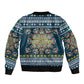 Sierra Leone Christmas Bomber Jacket Ornamental Coat of Arms and Festive Motif - African Pride