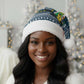 Sierra Leone Christmas Santa Hat Ornamental Coat of Arms and Festive Motif - African Pride
