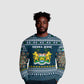 Sierra Leone Christmas Ugly Christmas Sweater Ornamental Coat of Arms and Festive Motif - African Pride