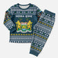 Sierra Leone Christmas Pajama Set Ornamental Coat of Arms and Festive Motif - African Pride