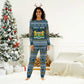 Sierra Leone Christmas Pajama Set Ornamental Coat of Arms and Festive Motif - African Pride