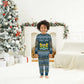 Sierra Leone Christmas Pajama Set Ornamental Coat of Arms and Festive Motif - African Pride