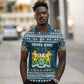 Sierra Leone Christmas Polo Shirt Ornamental Coat of Arms and Festive Motif - African Pride