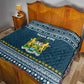 Sierra Leone Christmas Quilt Ornamental Coat of Arms and Festive Motif - African Pride