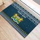 Sierra Leone Christmas Rubber Doormat Ornamental Coat of Arms and Festive Motif - African Pride