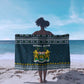 Sierra Leone Christmas Sarong Ornamental Coat of Arms and Festive Motif - African Pride