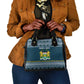 Sierra Leone Christmas Shoulder Handbag Ornamental Coat of Arms and Festive Motif - African Pride