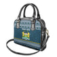 Sierra Leone Christmas Shoulder Handbag Ornamental Coat of Arms and Festive Motif - African Pride